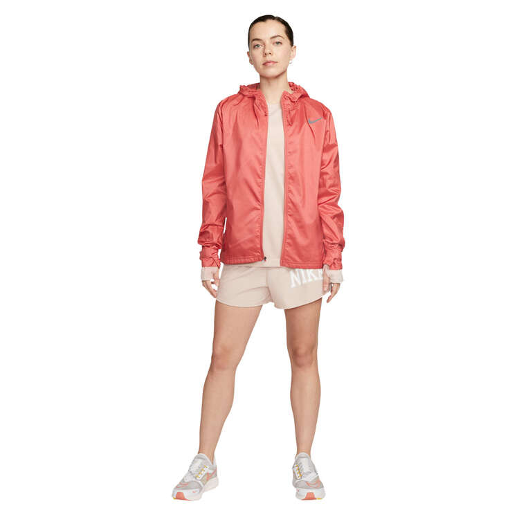 Nike Womens Essential Running Jacket Red XS, Red, rebel_hi-res