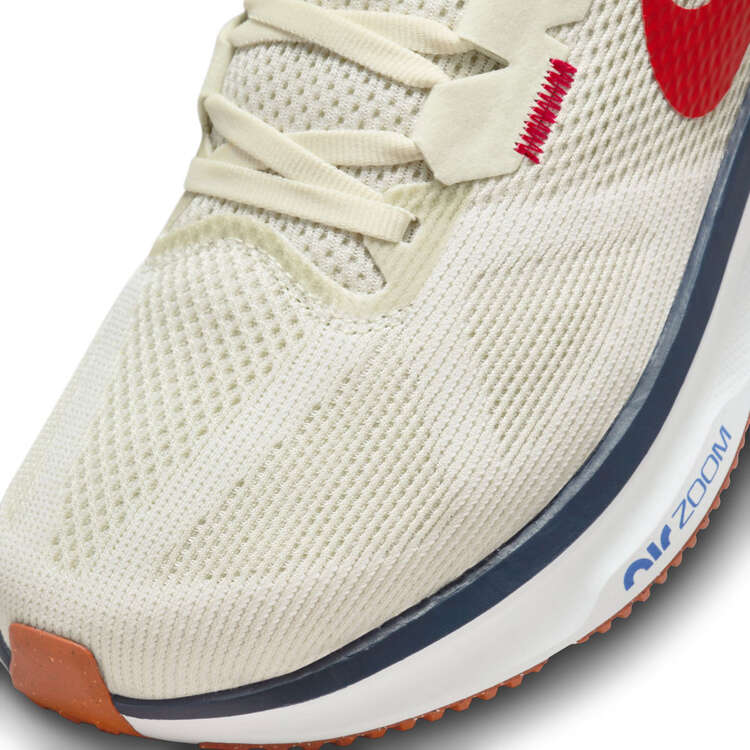 Nike Air Zoom Structure 25 Mens Running Shoes, White/Red, rebel_hi-res
