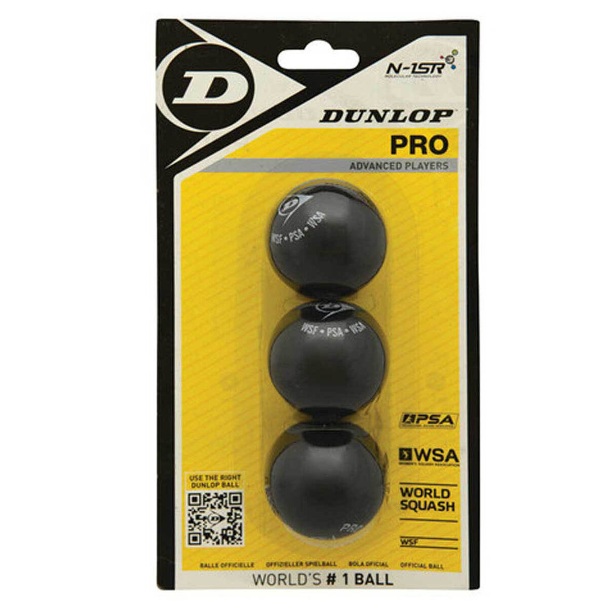DUNLOP Compete Mini Squash Balls Pack of 3 