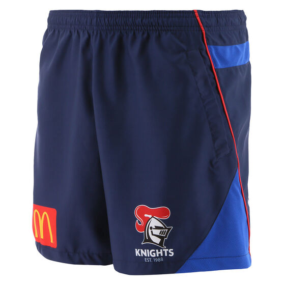 Newcastle Knights 2021 Mens Training Shorts, , rebel_hi-res
