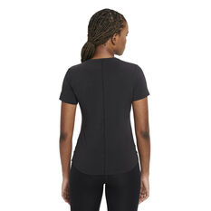 Nike One Womens Dri-FIT Luxe Standard Tee Black XS, Black, rebel_hi-res