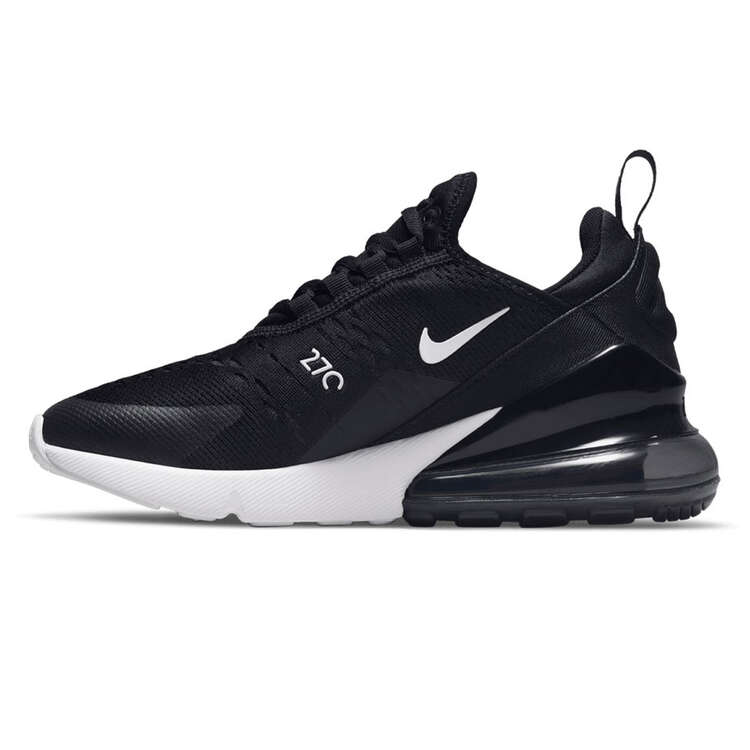 Nike Air Max 270 GS Kids Casual Shoes, Black/White, rebel_hi-res