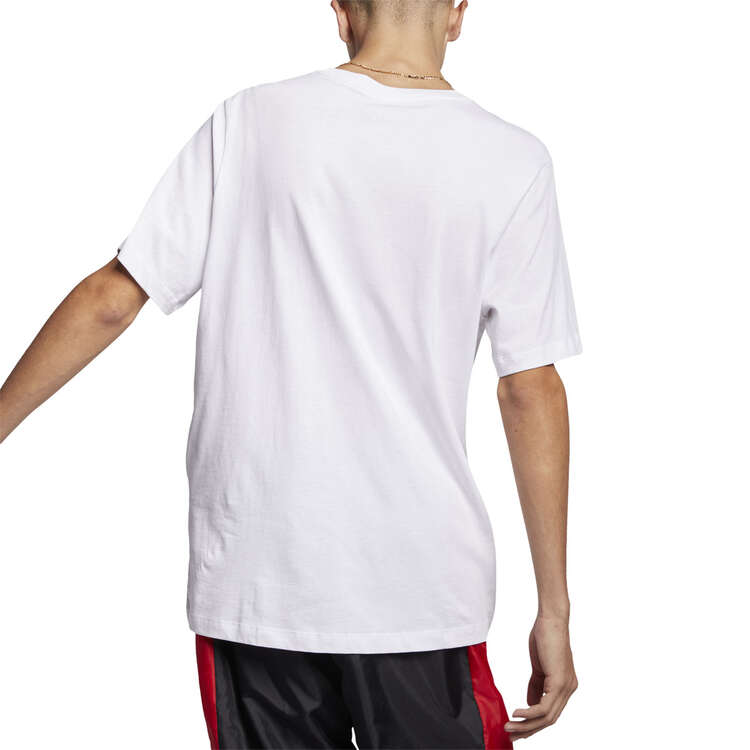 Nike Mens Sportswear Icon Futura Tee White/Black/Red XS, White/Black/Red, rebel_hi-res