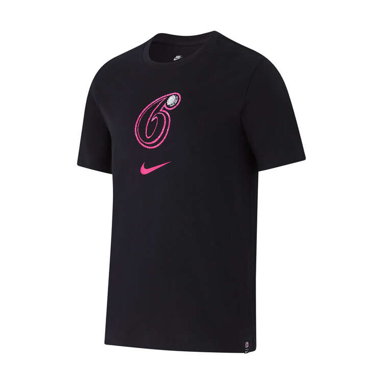 Nike Mens Sydney Sixers Evergreen Tee Black S, Black, rebel_hi-res