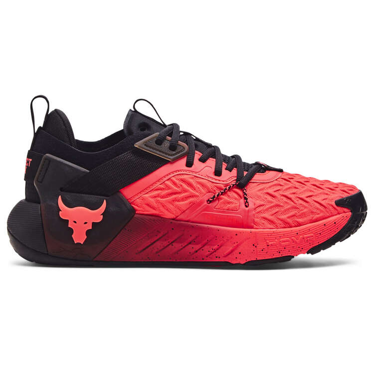 Under Armour Project Rock 6 Mens Training Shoes, Red/Black, rebel_hi-res
