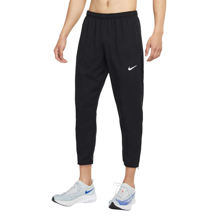 Nike Mens Dri-FIT Challenger Running Trousers, Black/Silver, rebel_hi-res