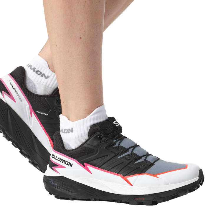Salomon Thundercross Womens Trail Running Shoes, Black/White, rebel_hi-res