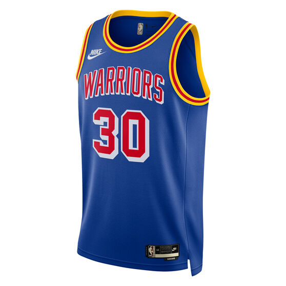 Nike Golden State Warriors Steph Curry Mens Classic Edition: Year Zero Swingman Basketball Jersey Blue S, Blue, rebel_hi-res