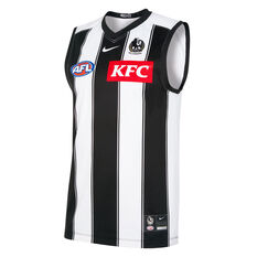 Collingwood Magpies 2022 Mens Away Guernsey, White, rebel_hi-res