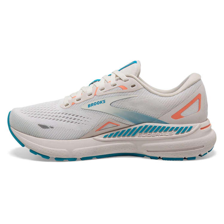 Brooks Adrenaline GTS 23 Womens Running Shoes White/Blue US 6, White/Blue, rebel_hi-res