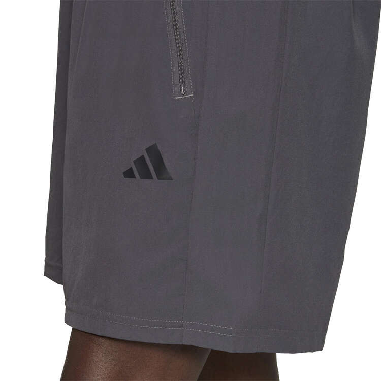 adidas Mens AEROREADY Train Essentials Woven Training Shorts, Grey, rebel_hi-res