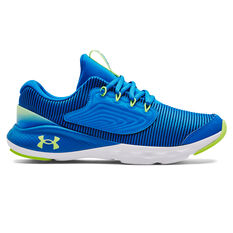 Under Armour Charged Vantage 2 GS Kids Running Shoes, Blue/Green, rebel_hi-res