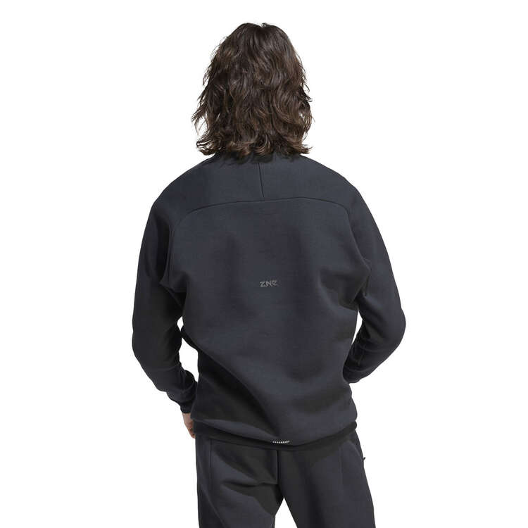 addias Mens Z.N.E. Premium Sweatshirt Black L, Black, rebel_hi-res