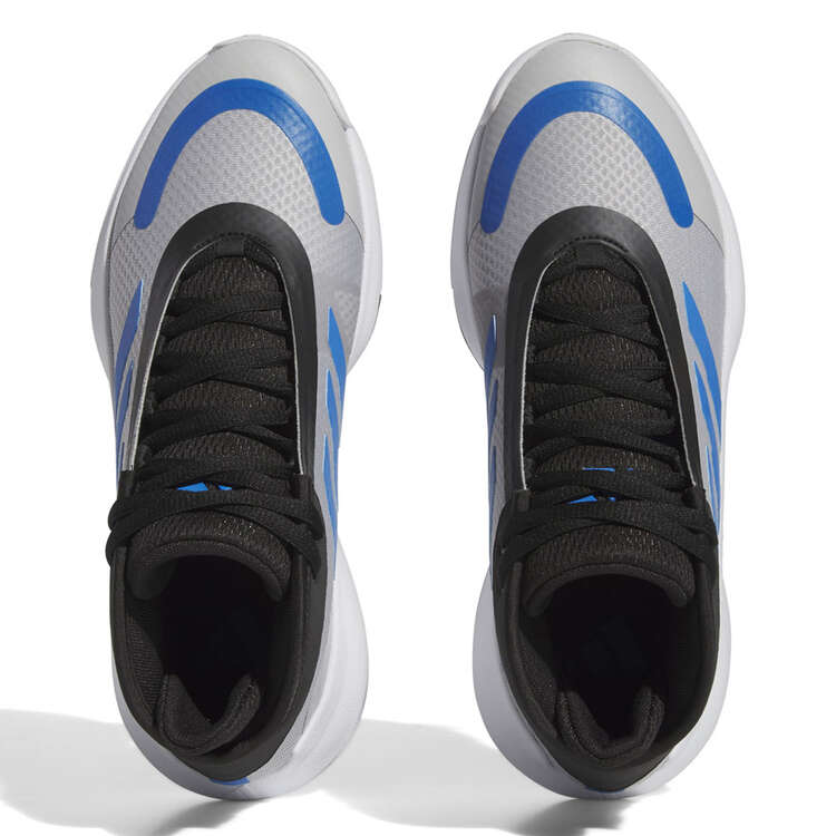 adidas Bounce Legends Basketball Shoes, Grey/Blue, rebel_hi-res