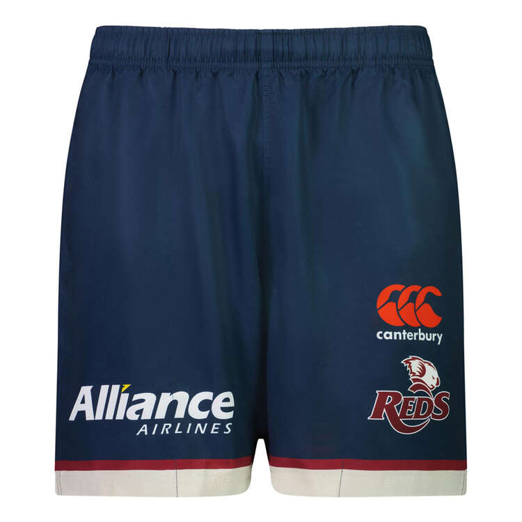 Queensland Reds 2023 Mens Gym Shorts Navy S, Navy, rebel_hi-res