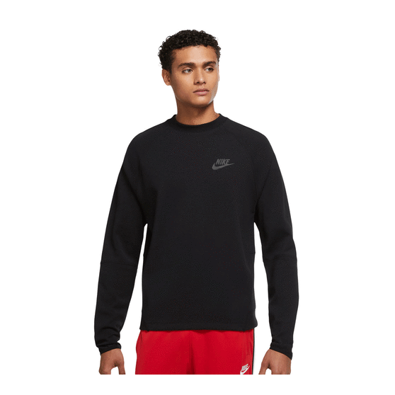 Nike Mens Sportswear Tech Fleece Sweatshirt, Black, rebel_hi-res