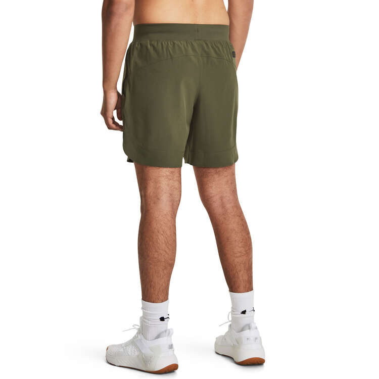 Under Armour Project Rock Mens Unstoppable Shorts Green S, Green, rebel_hi-res