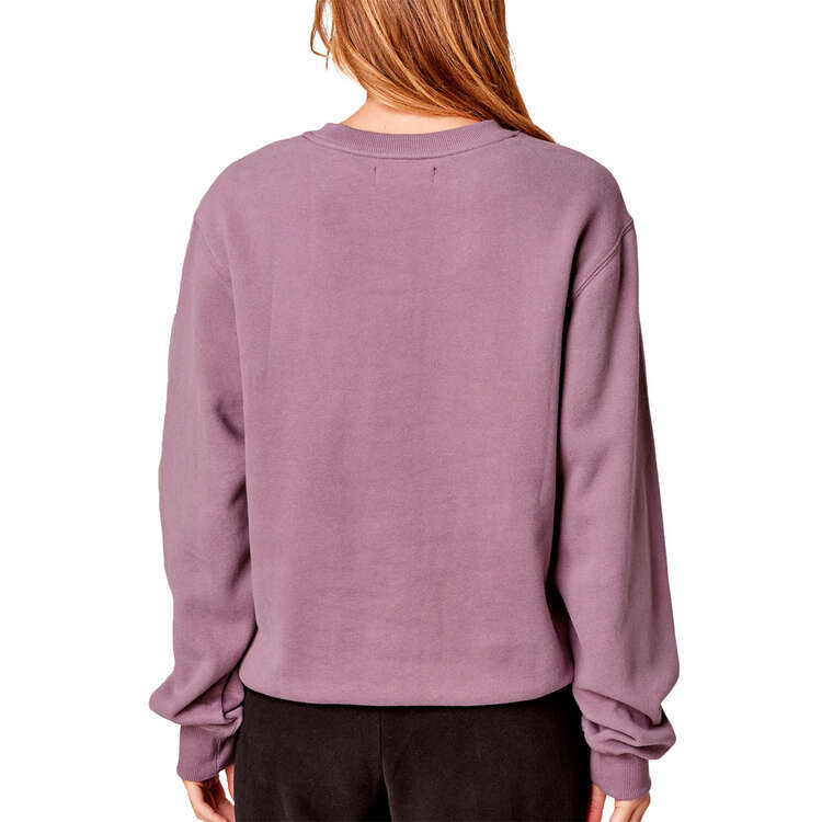 Running Bare Womens Legacy 2.0 Crew Sweatshirt Purple XS, Purple, rebel_hi-res