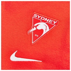Sydney Swans Youth 2022 Travel Hoodie, Red, rebel_hi-res
