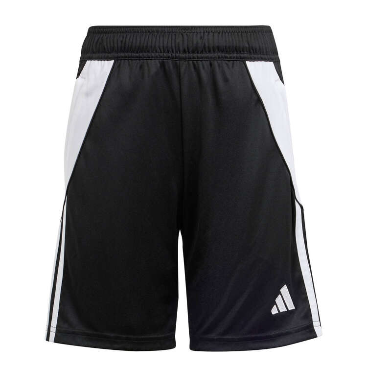 Adidas Kids Tiro 24 Football Shorts Black/White 8, Black/White, rebel_hi-res