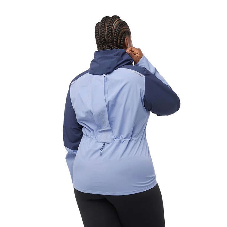 Salomon Womens Bonatti Waterproof Trail Jacket, Blue, rebel_hi-res