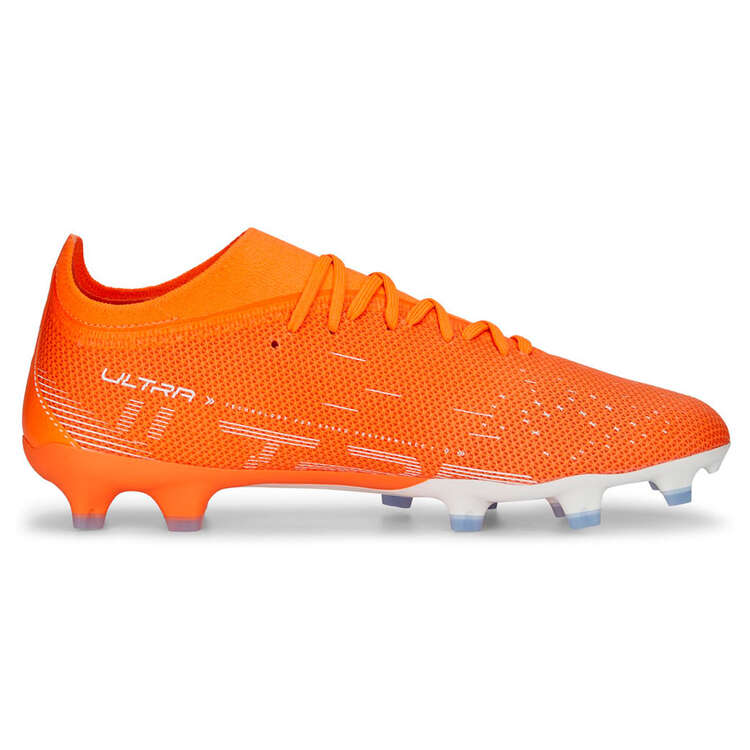 Puma Ultra Match Football Boots Orange/White US Mens 7 / Womens 8.5, Orange/White, rebel_hi-res