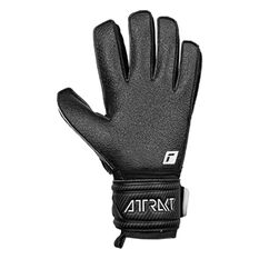 Reusch Attrakt Resist Finger Support Goalkeeping Gloves, Black, rebel_hi-res