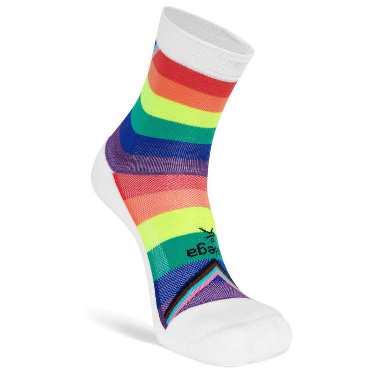 Balega Hidden Comfort Crew Pride Socks Multi S, Multi, rebel_hi-res