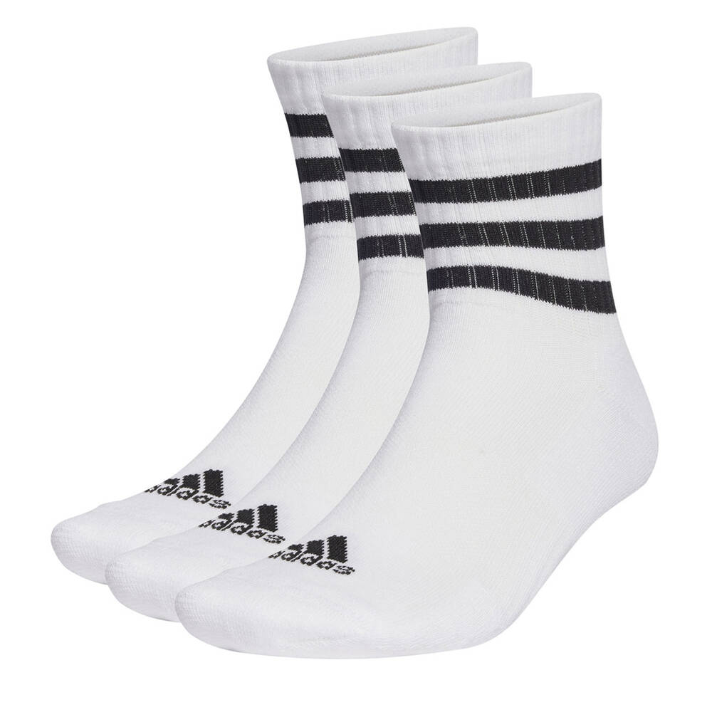 adidas 3-Stripes Cushioned Mid-Cut Socks | Rebel Sport