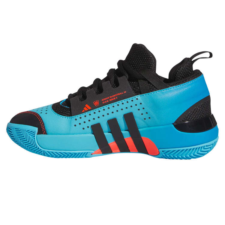 adidas D.O.N. Issue 5 Blue Sapphire Basketball Shoes Blue/Black US Mens 7 / Womens 8, Blue/Black, rebel_hi-res