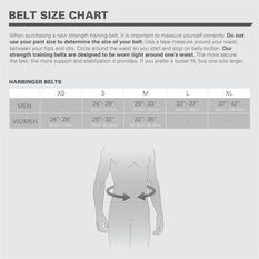 Harbinger 5 inch Core Weightlifting Belt Black S, Black, rebel_hi-res