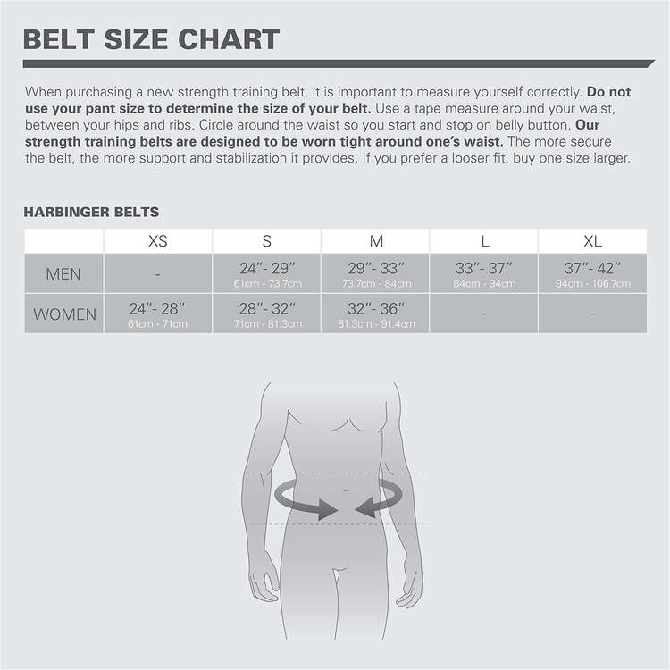 Harbinger 5 inch Core Weightlifting Belt Black XL, Black, rebel_hi-res