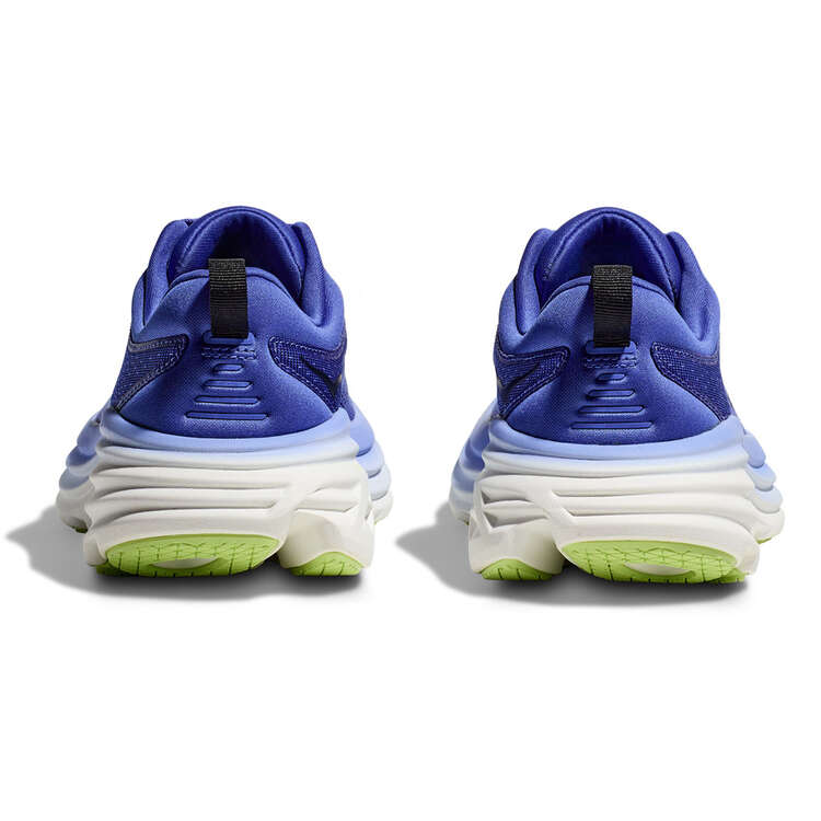HOKA Bondi 8 Womens Running Shoes, Blue/White, rebel_hi-res