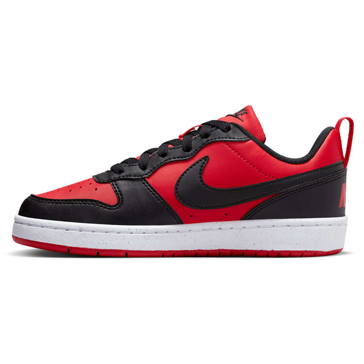 Nike Court Borough Low Recraft GS Kids Casual Shoes, Red/Black, rebel_hi-res