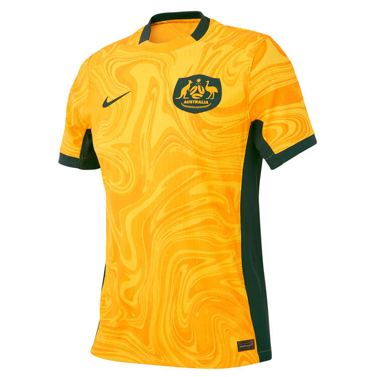 Nike Australia 2023 Match Home Dri-FIT ADV Football Jersey Gold XS, Gold, rebel_hi-res