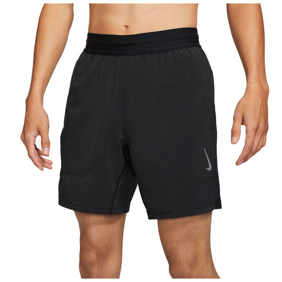 Nike Mens Flex Yoga Shorts, Black, rebel_hi-res
