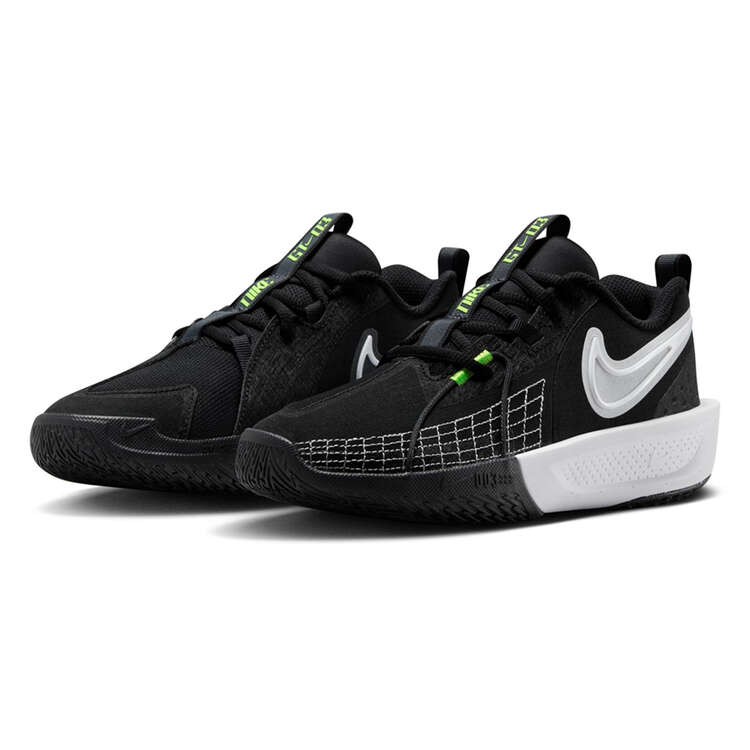 Nike Air Zoom G.T. Cut 3 GS School Basketball Shoes, Black/White, rebel_hi-res