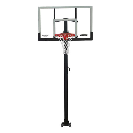 Lifetime 60in Tempered Glass Pro Slam, In Ground Basketball Hoop 60 Inch