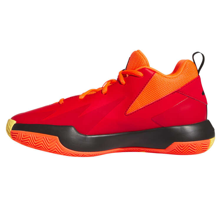 adidas Cross 'Em Up Select GS Kids Basketball Shoes Red/Black US 4, Red/Black, rebel_hi-res