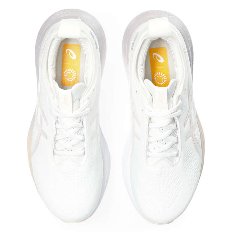 Asics GEL Nimbus 25 Anniversary Womens Running Shoes, White/Silver, rebel_hi-res