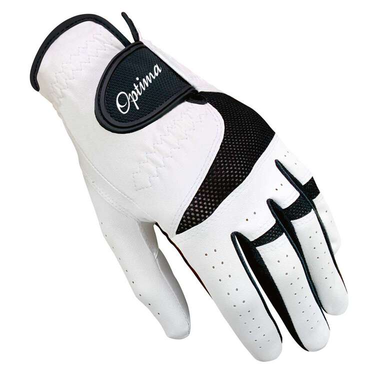 Optima XTD All Weather Left Hand Golf Glove White / Black S, White / Black, rebel_hi-res