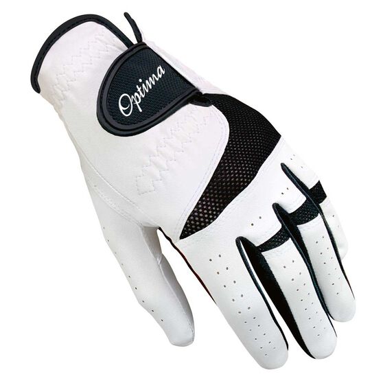 Optima XTD All Weather Golf Glove, White / Black, rebel_hi-res