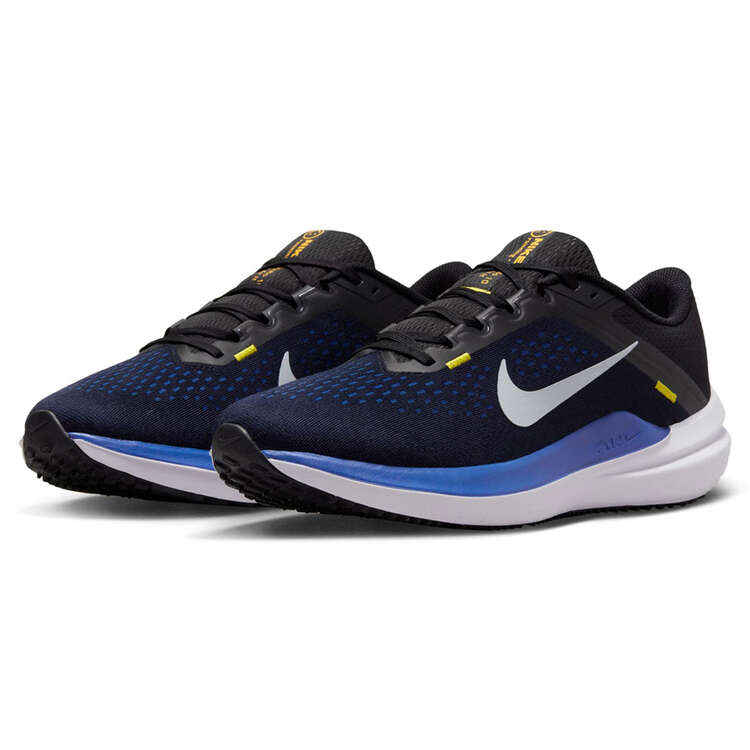 Nike Air Winflo 10 Mens Running Shoes, Blue/Yellow, rebel_hi-res