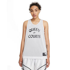 Nike Womens Swoosh Fly Reversible Basketball Jersey White XS, White, rebel_hi-res