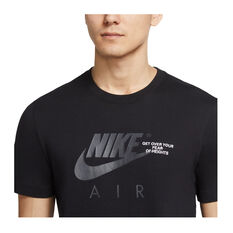 Nike Air Mens Sportswear Tee Black L, Black, rebel_hi-res
