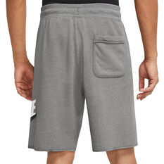 Nike Mens Sportswear Essentials Alumni Shorts Grey XS, Grey, rebel_hi-res