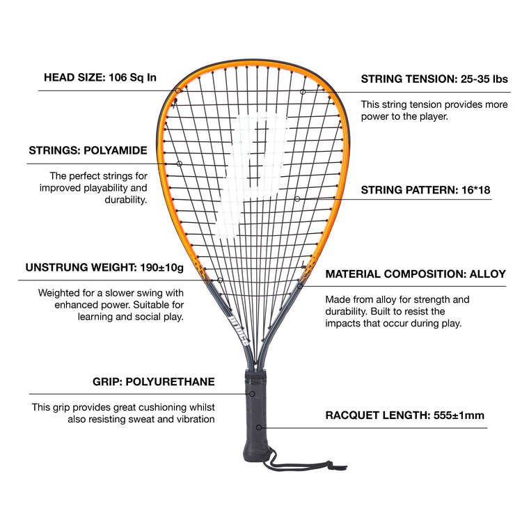 Prince Titan Elite Racquetball Racquet, , rebel_hi-res