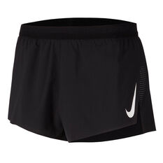 Nike Mens AeroSwift 2 inch Running Shorts Black S, Black, rebel_hi-res