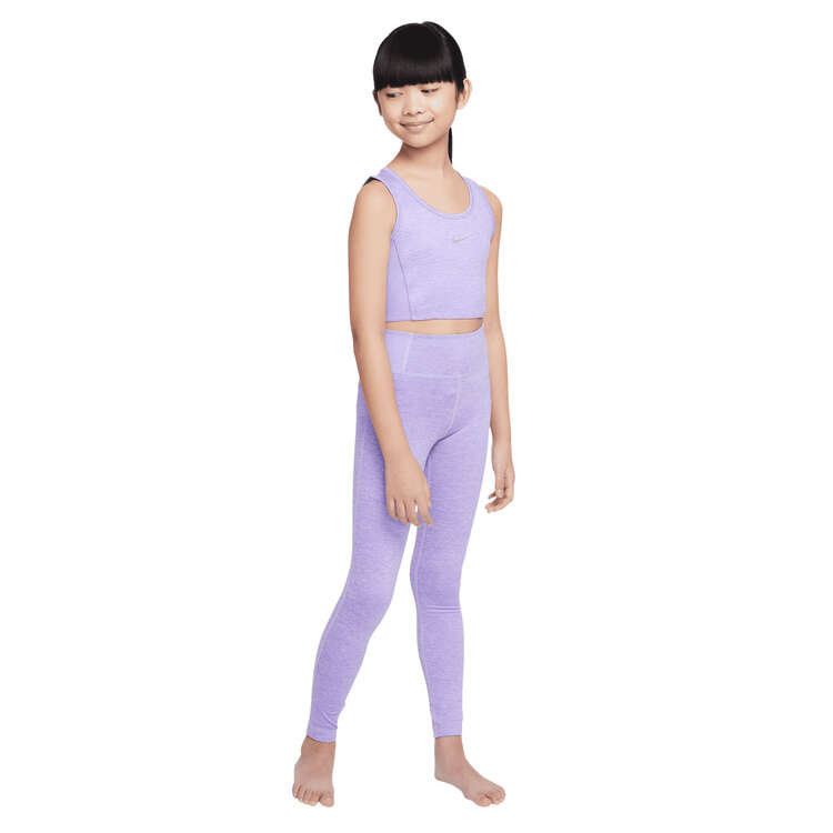 Nike Girls Dri-FIT Yoga Tank Purple XL, Purple, rebel_hi-res