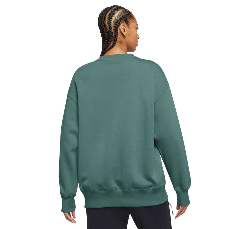 Nike Womens Sportswear Phoenix Fleece Oversized Crewneck Sweatshirt., Green, rebel_hi-res